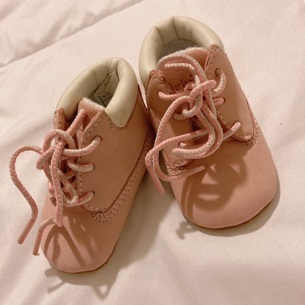 never worn infant pink timberlands